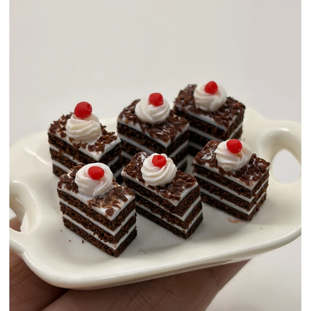 Miniature Black Forest Pastry Bites Magnet
