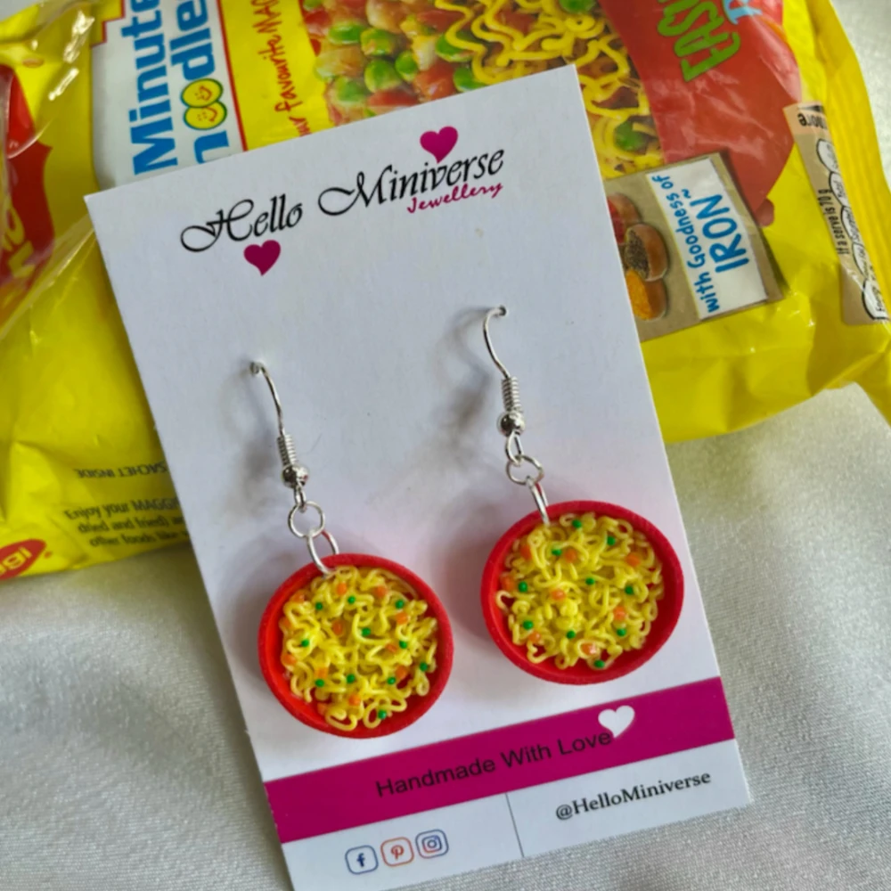 Miniature Noodles Earrings