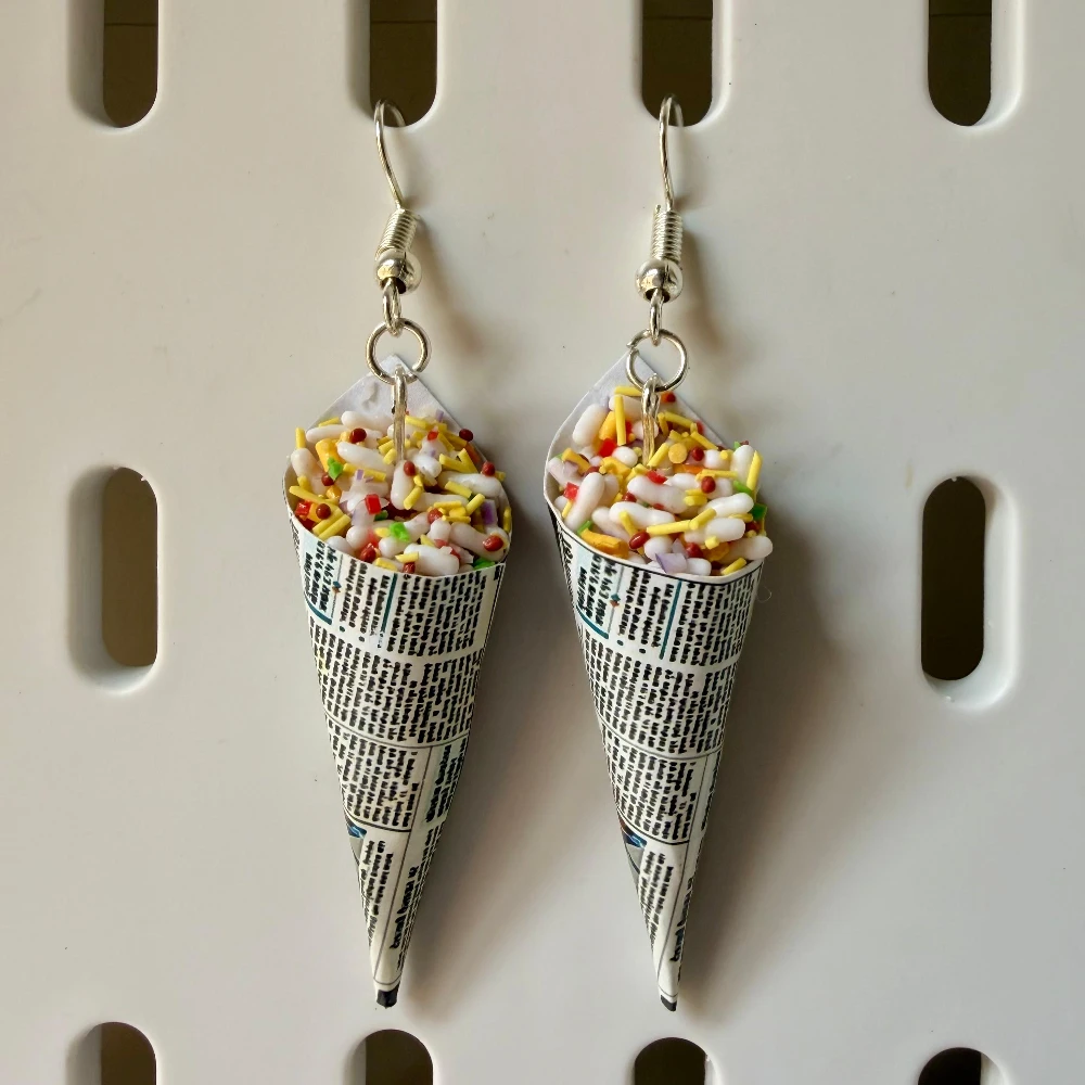 Miniature Bhel Puri Earrings