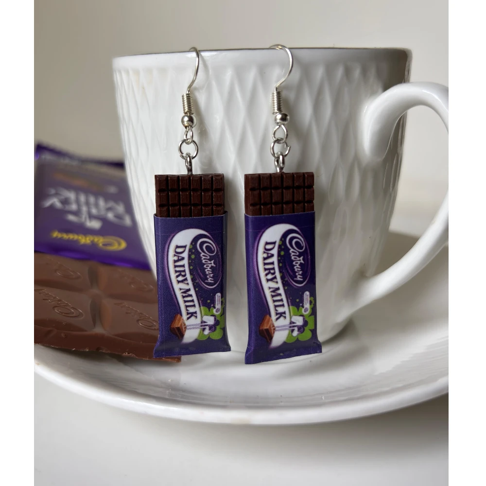 Miniature Dairy Milk Chocolate Earrings