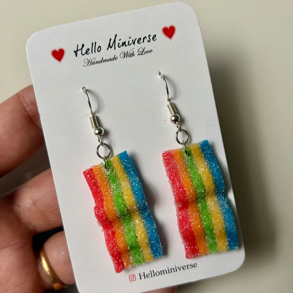 Mini Rainbow Candy Earrings