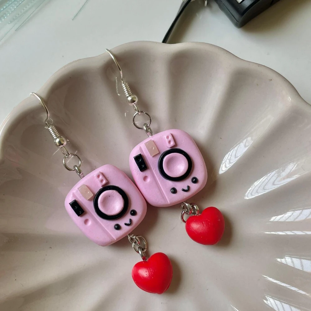Miniature Polaroid Camera Earrings