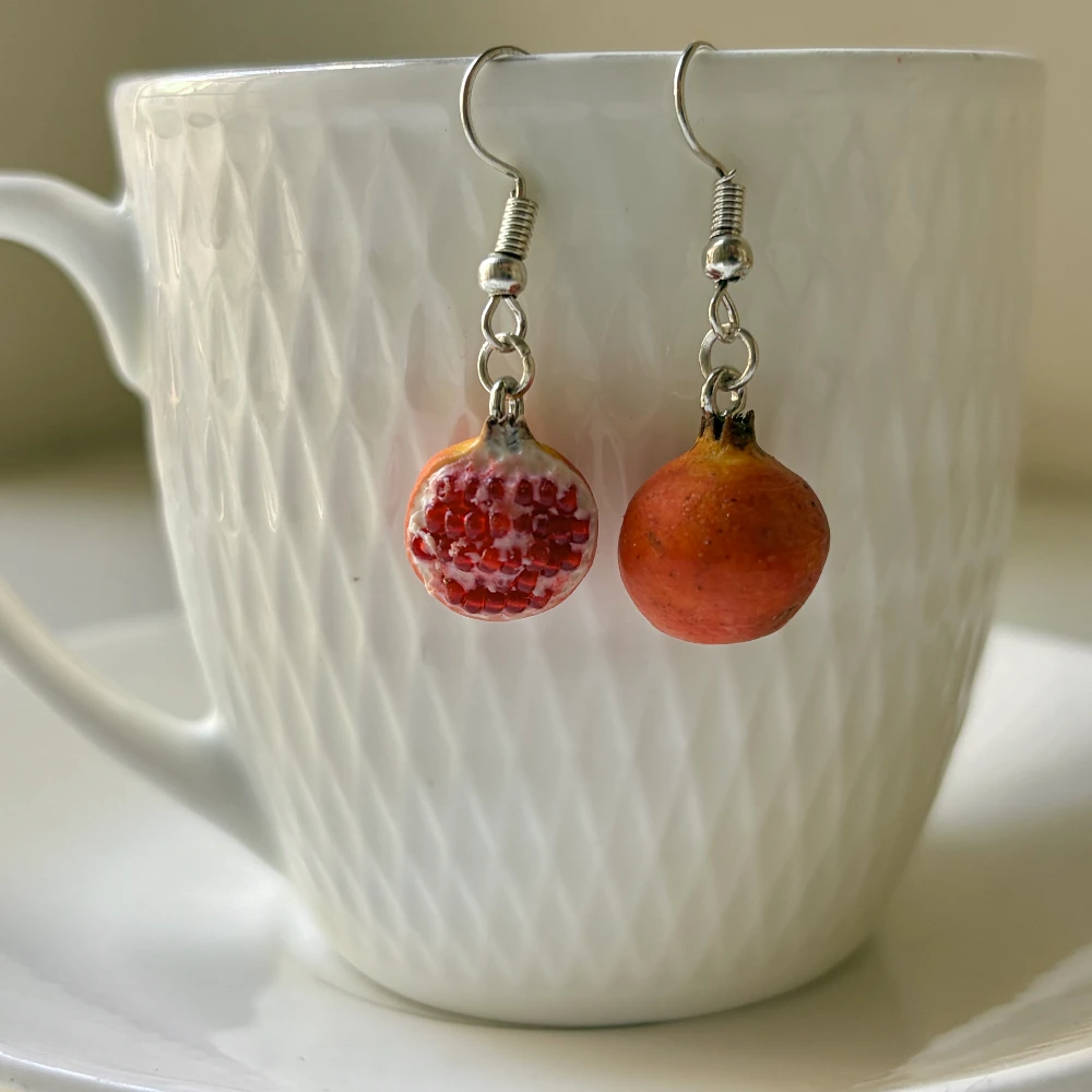 Miniature Pomegranate Earrings