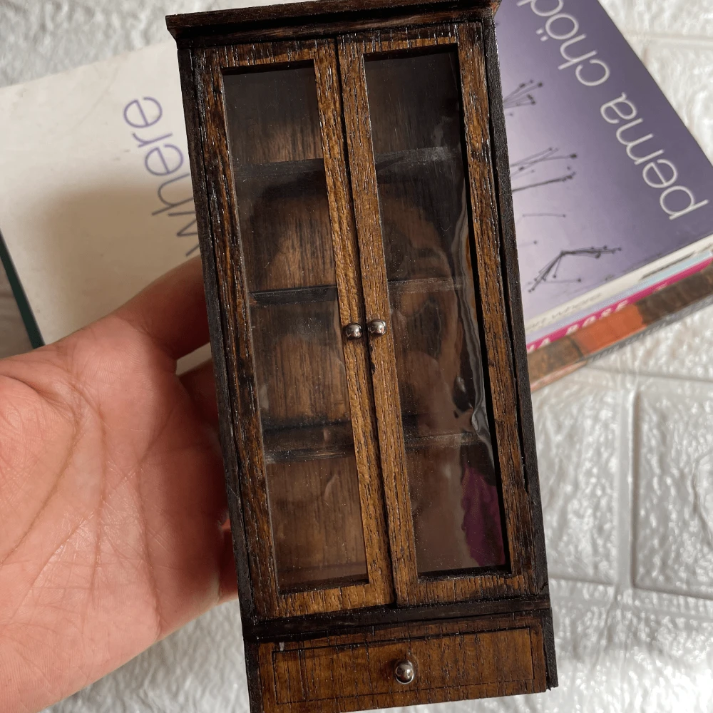 Miniature Wooden Bookshelf