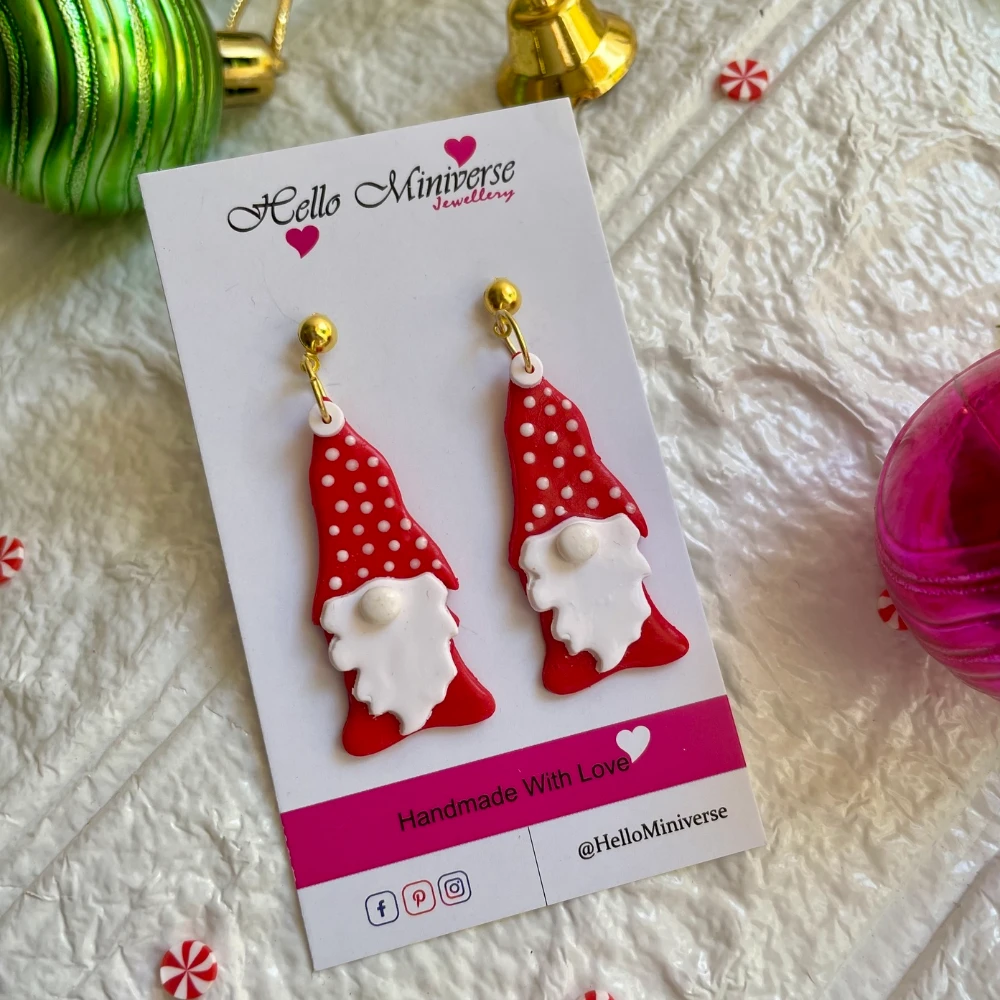 Miniature Gnome Earrings