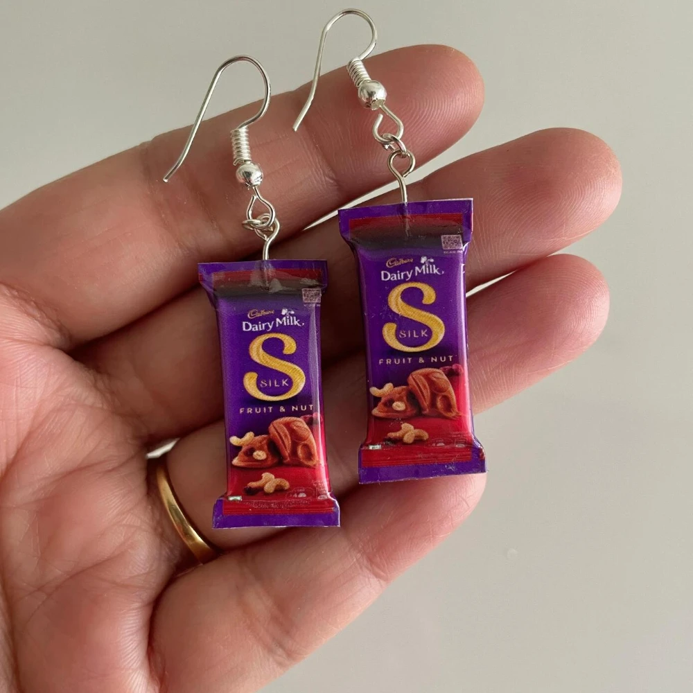 Miniature Diarymilk Silk Fruit & Nut Earrings