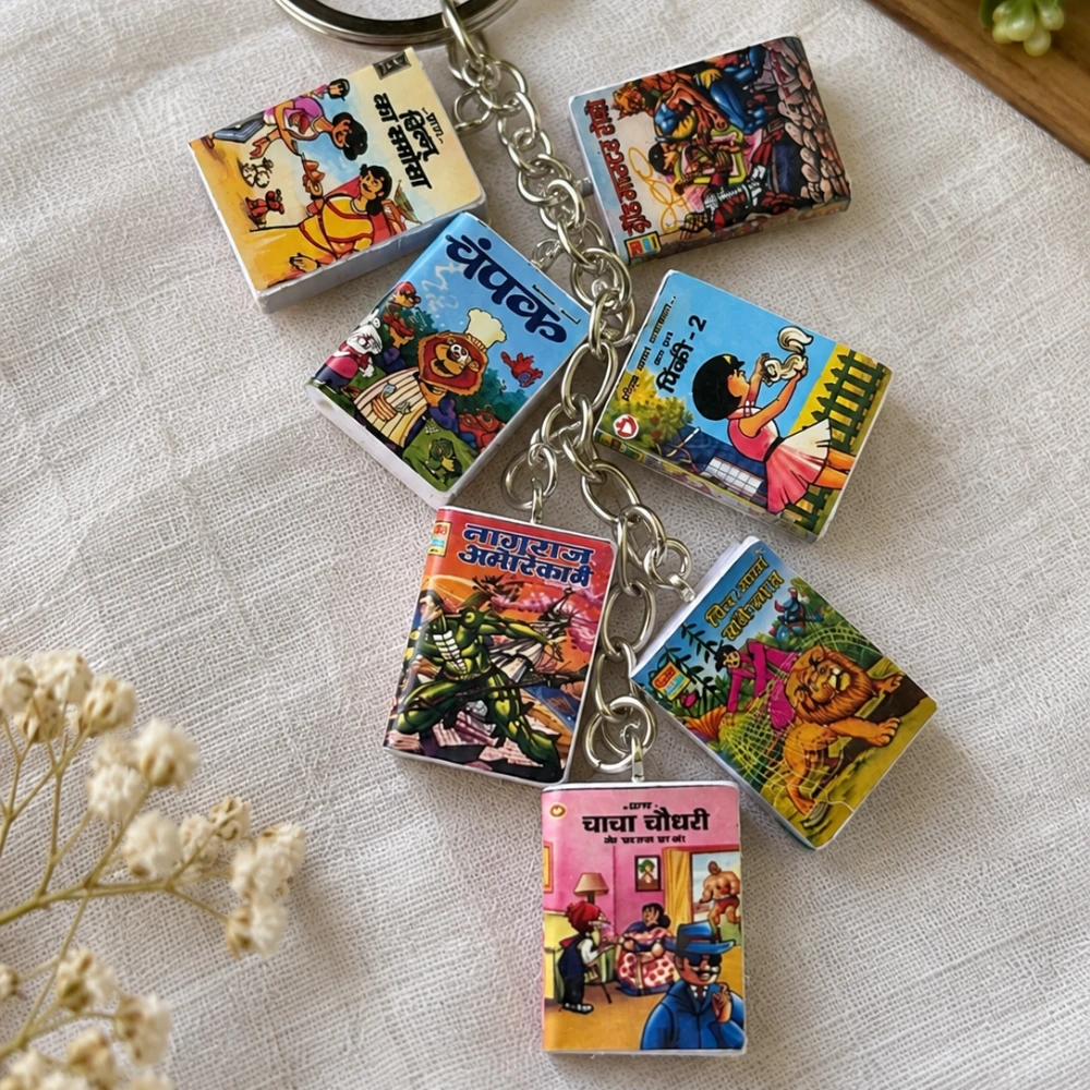 Miniature 90’s Comics Keychain