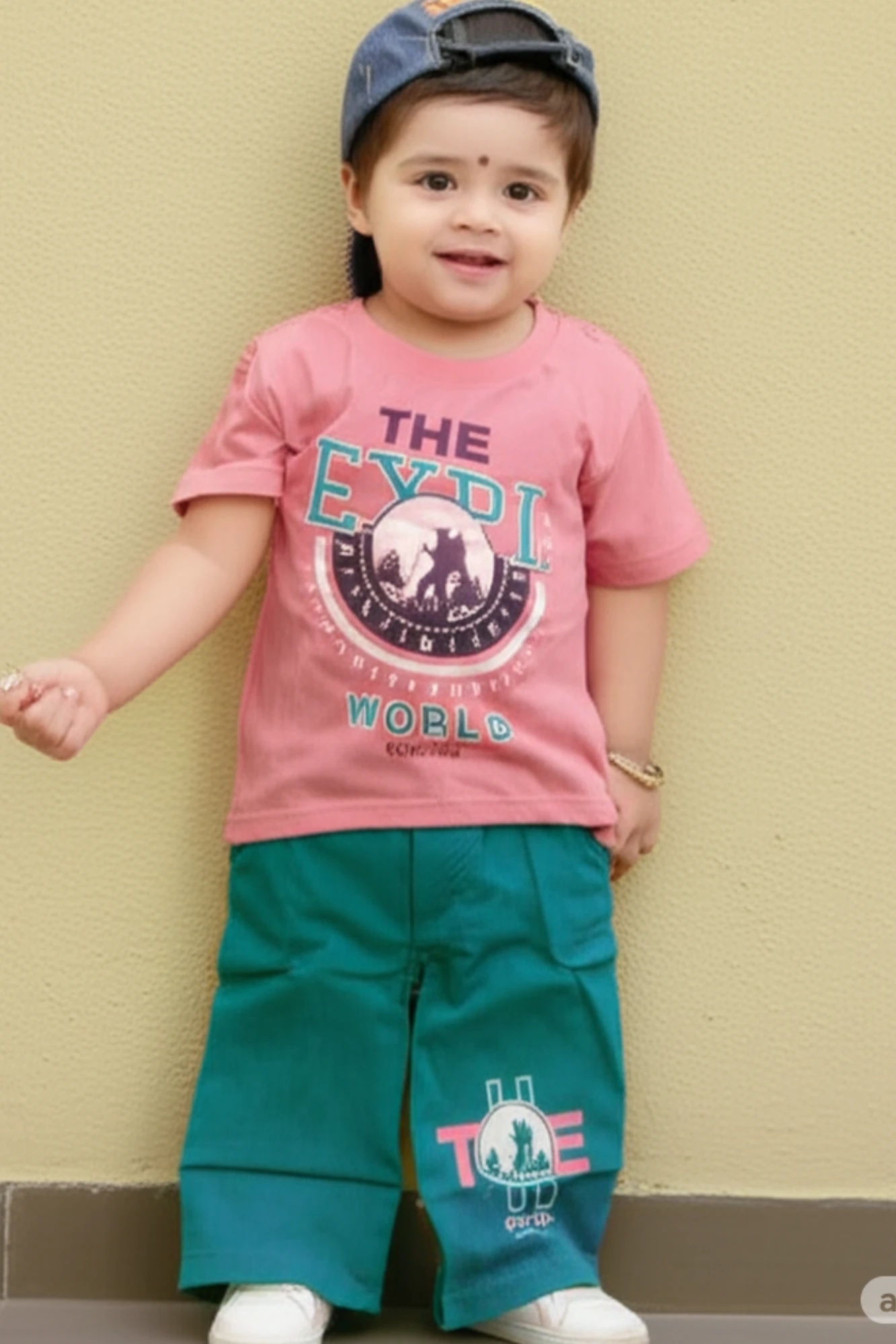 Baby boy t-shirt and Capri soft fabric (Red, wine, coffee,   maroon,  chiku/1,  2, 3, 4)