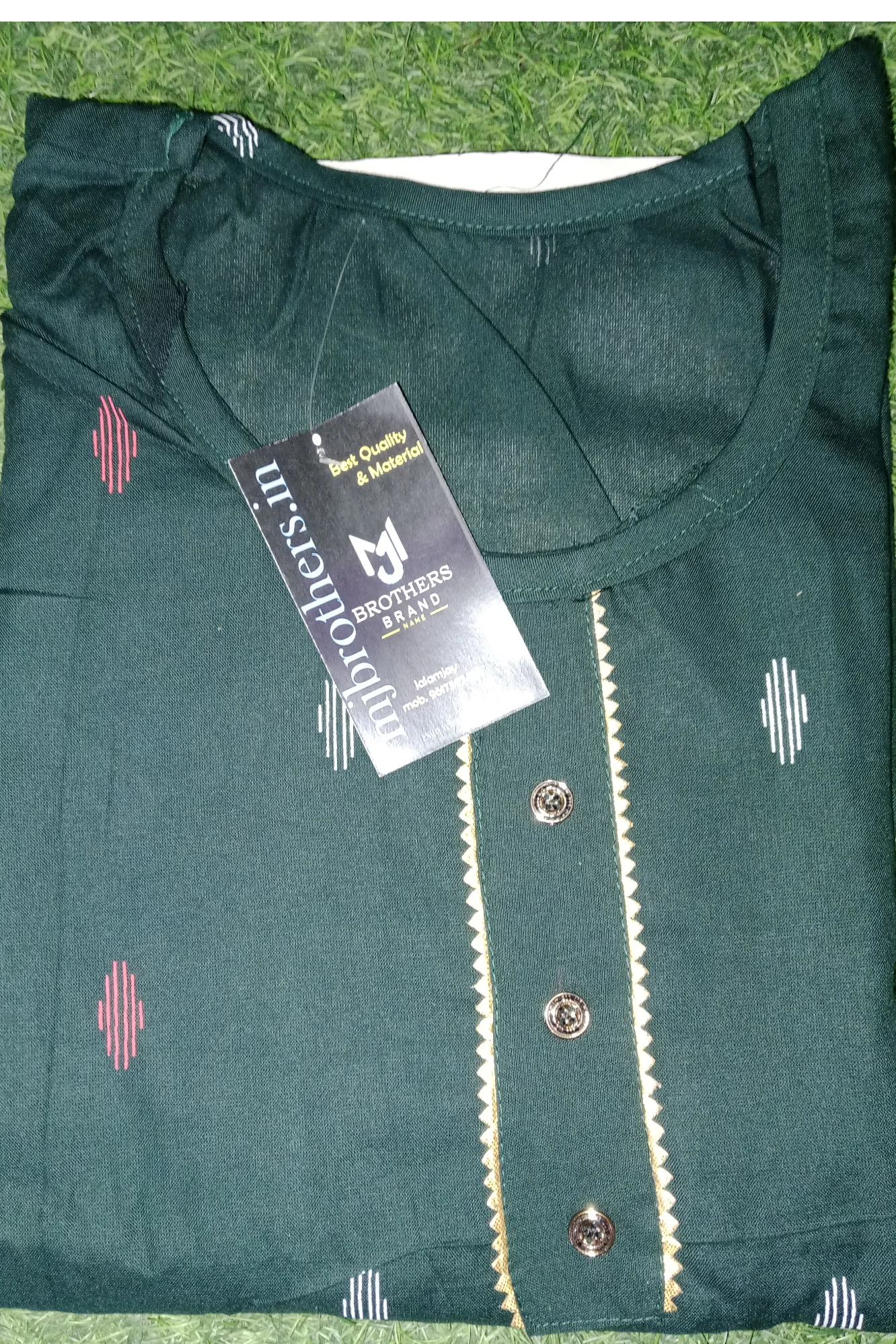 Girls kurti pant said formal look (green)