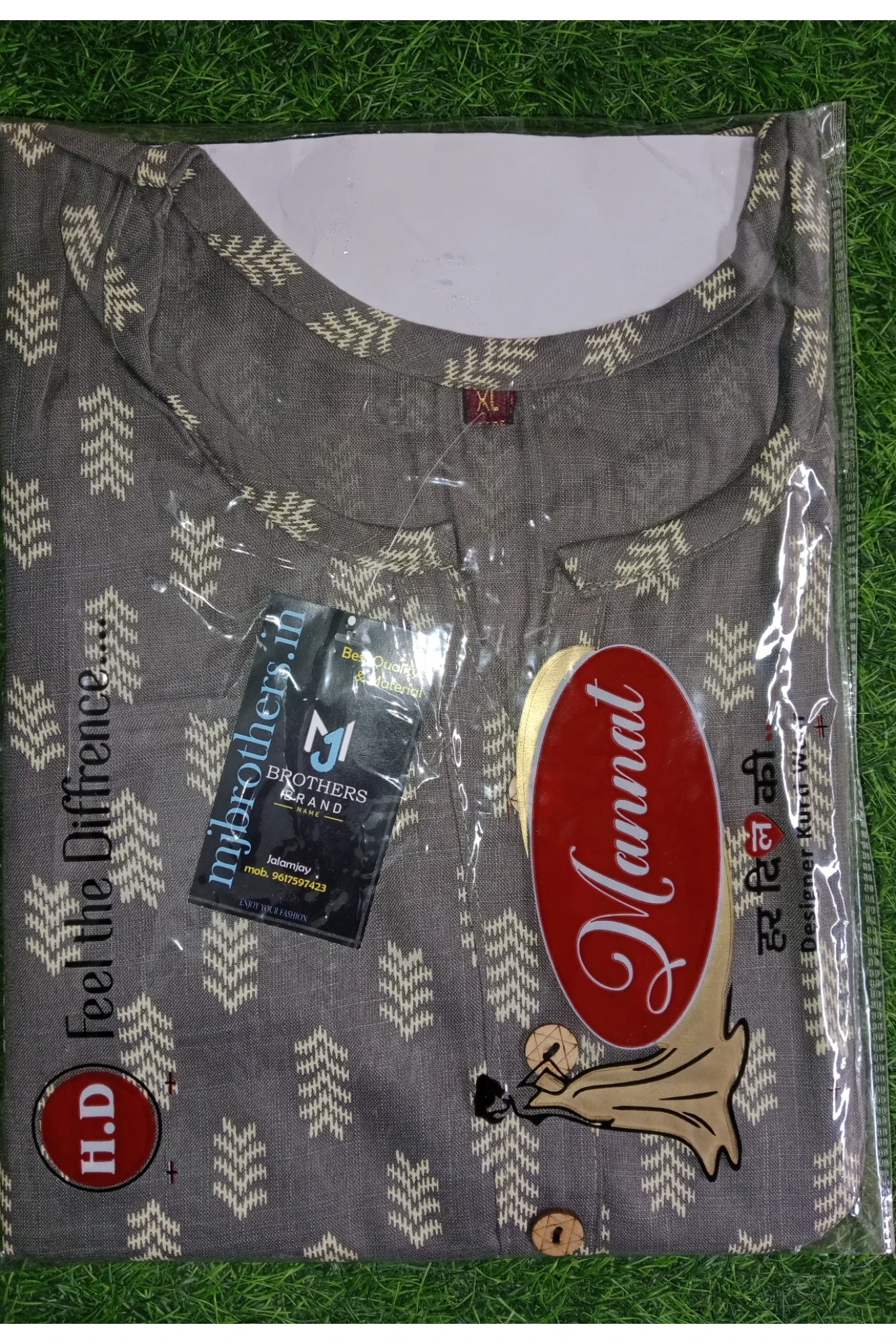 Short kurta girls casual trending (Grey)