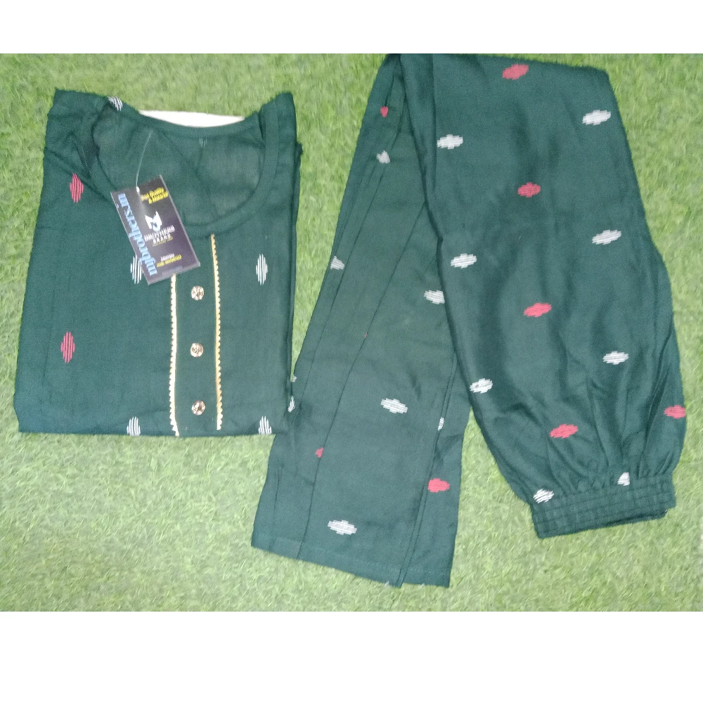 Girls kurti pant said formal look (green)