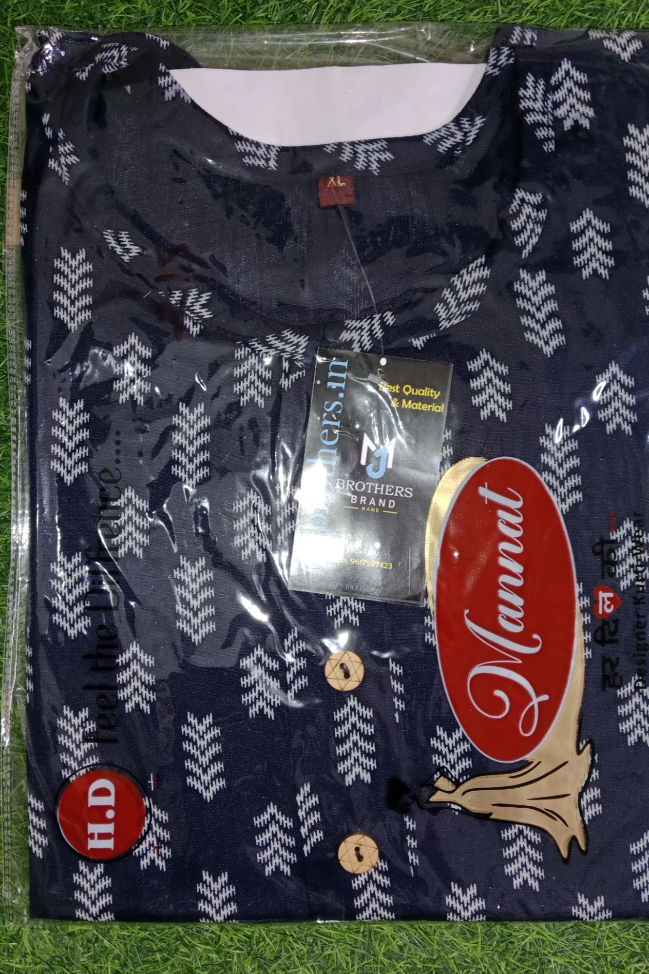 Short kurta girls casual trending (blue)