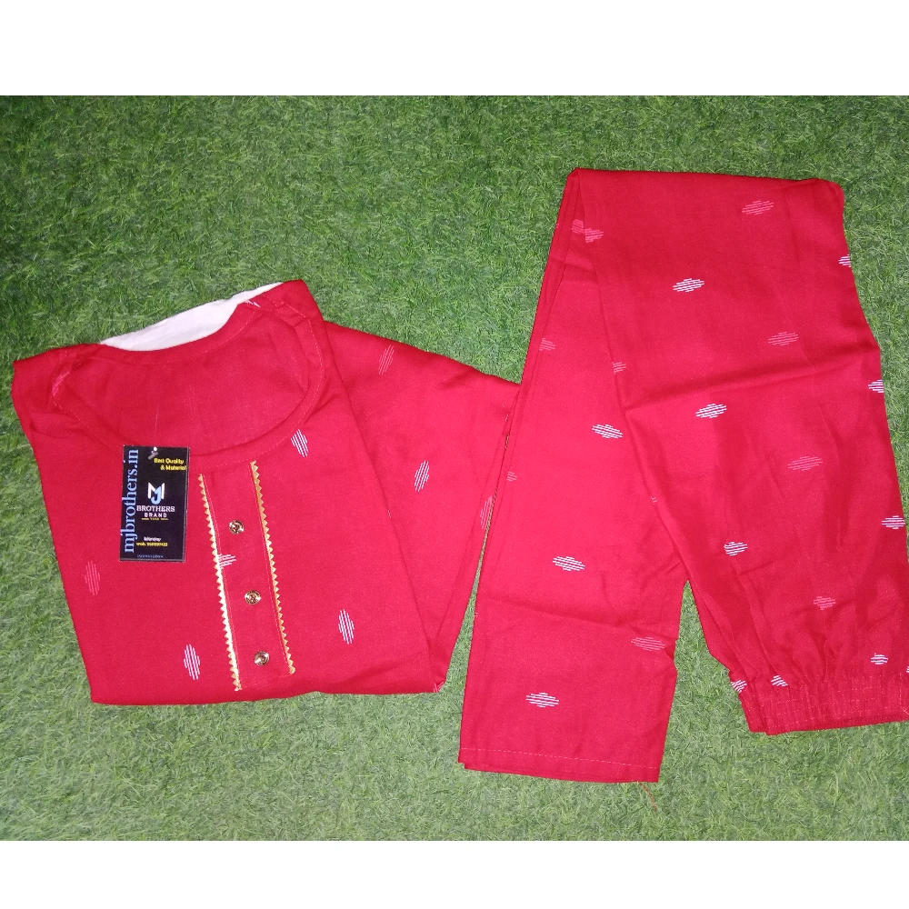 Girls kurti pant said formal look (Red)