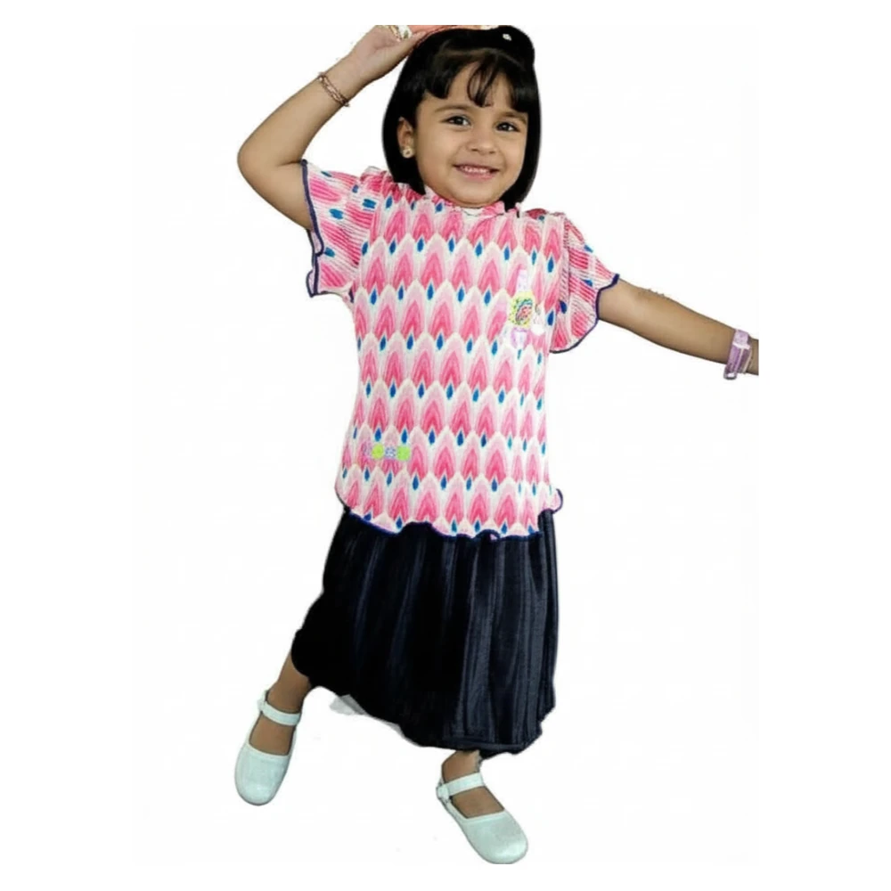 Baby cute dress crunchy fabric