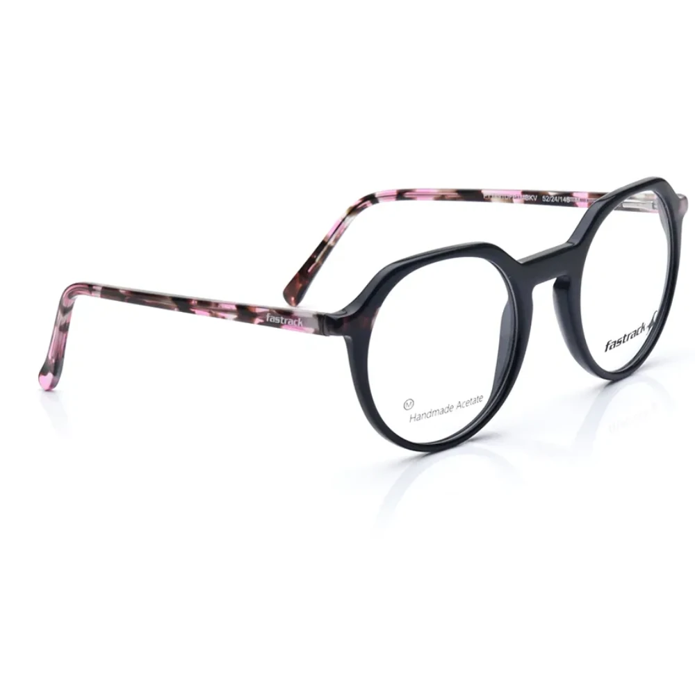 FastTrack Black Round Rimmed Eyeglasses for Men and Women