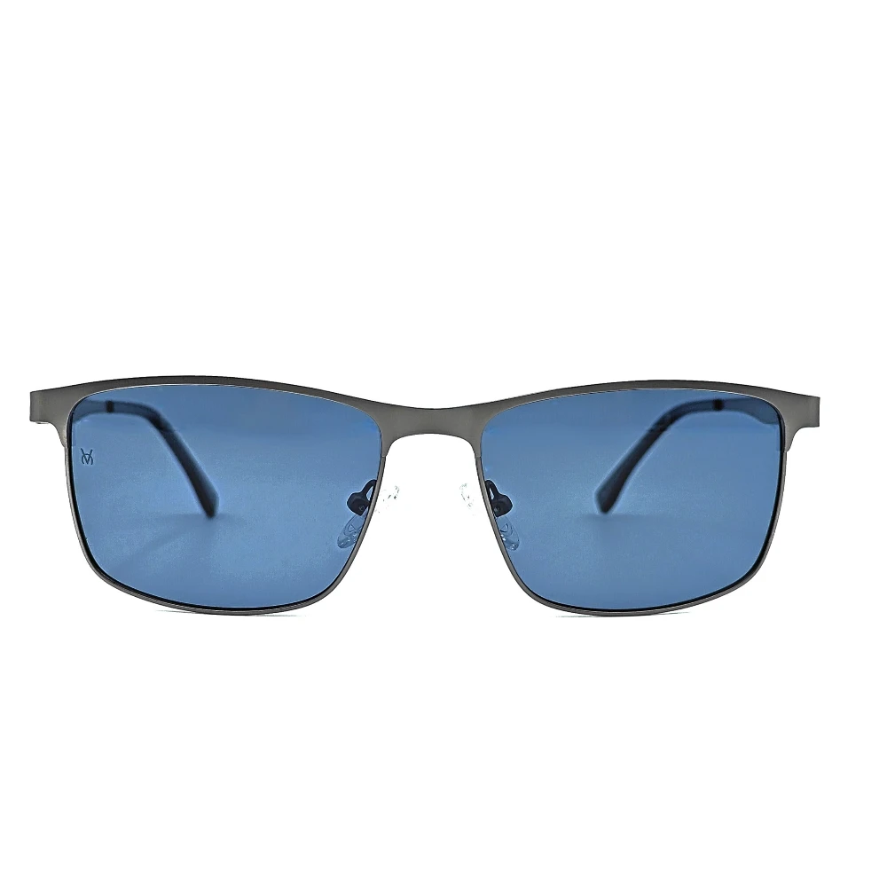 Velocity Polarized Sunglass Rectangle VC2554-GUN-BLUE