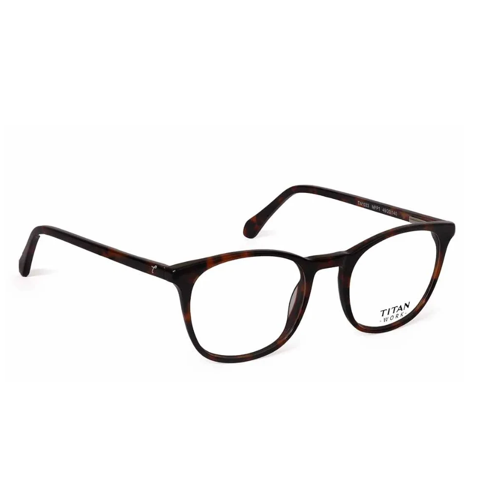 Titan  Brown Wayfarer Rimmed Eyeglasses from Titan Eyewear (TW1033MFP1)