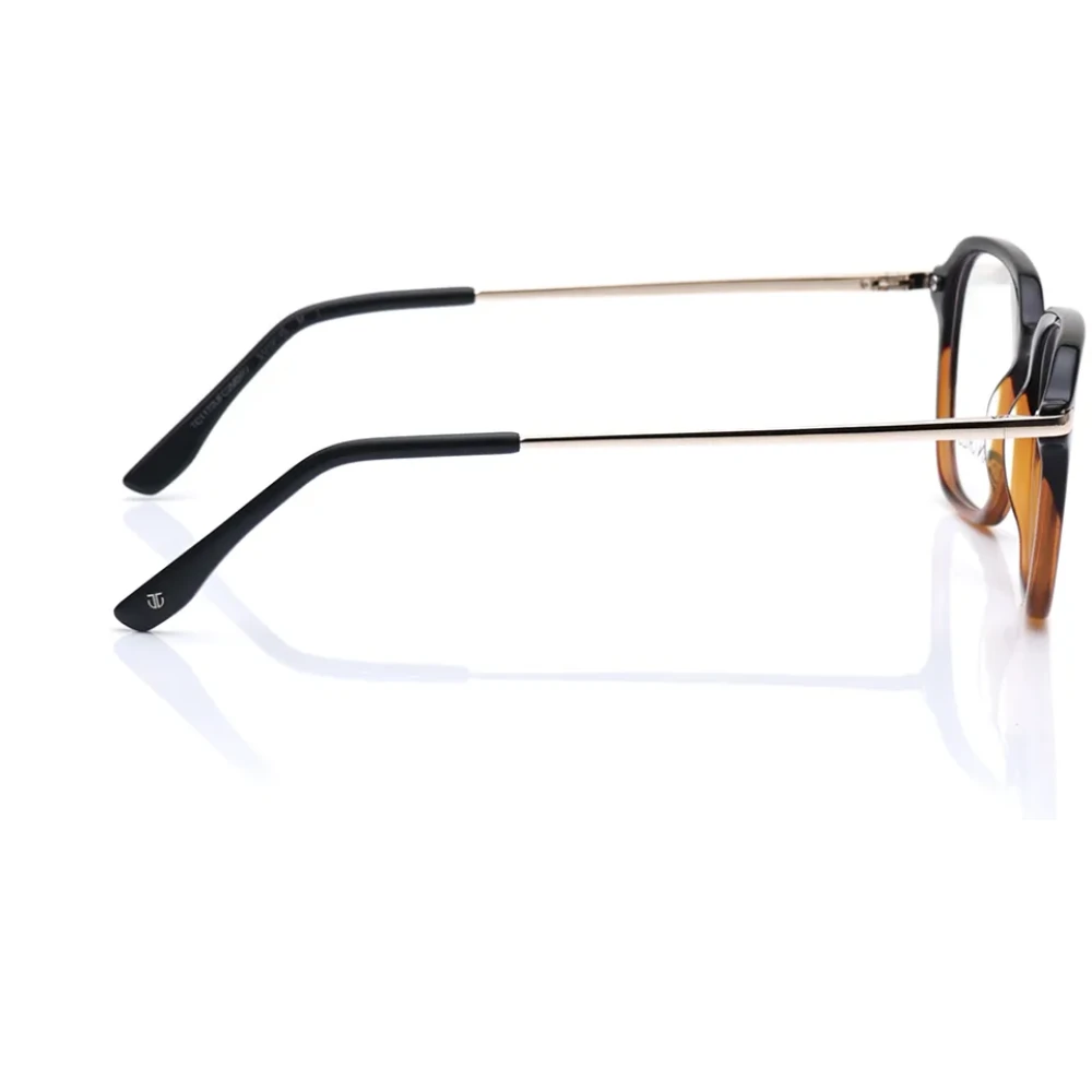 Titan Brown Geometric Eyeglasses for Men and Women