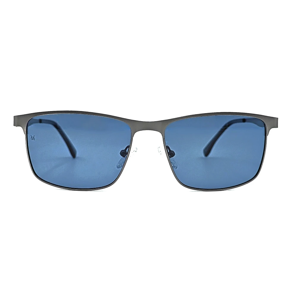 Velocity Polarized Sunglass Rectangle VC2554-GUN-BLUE