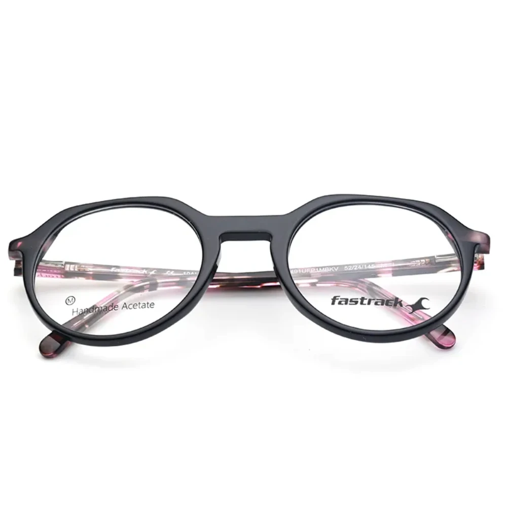 FastTrack Black Round Rimmed Eyeglasses for Men and Women