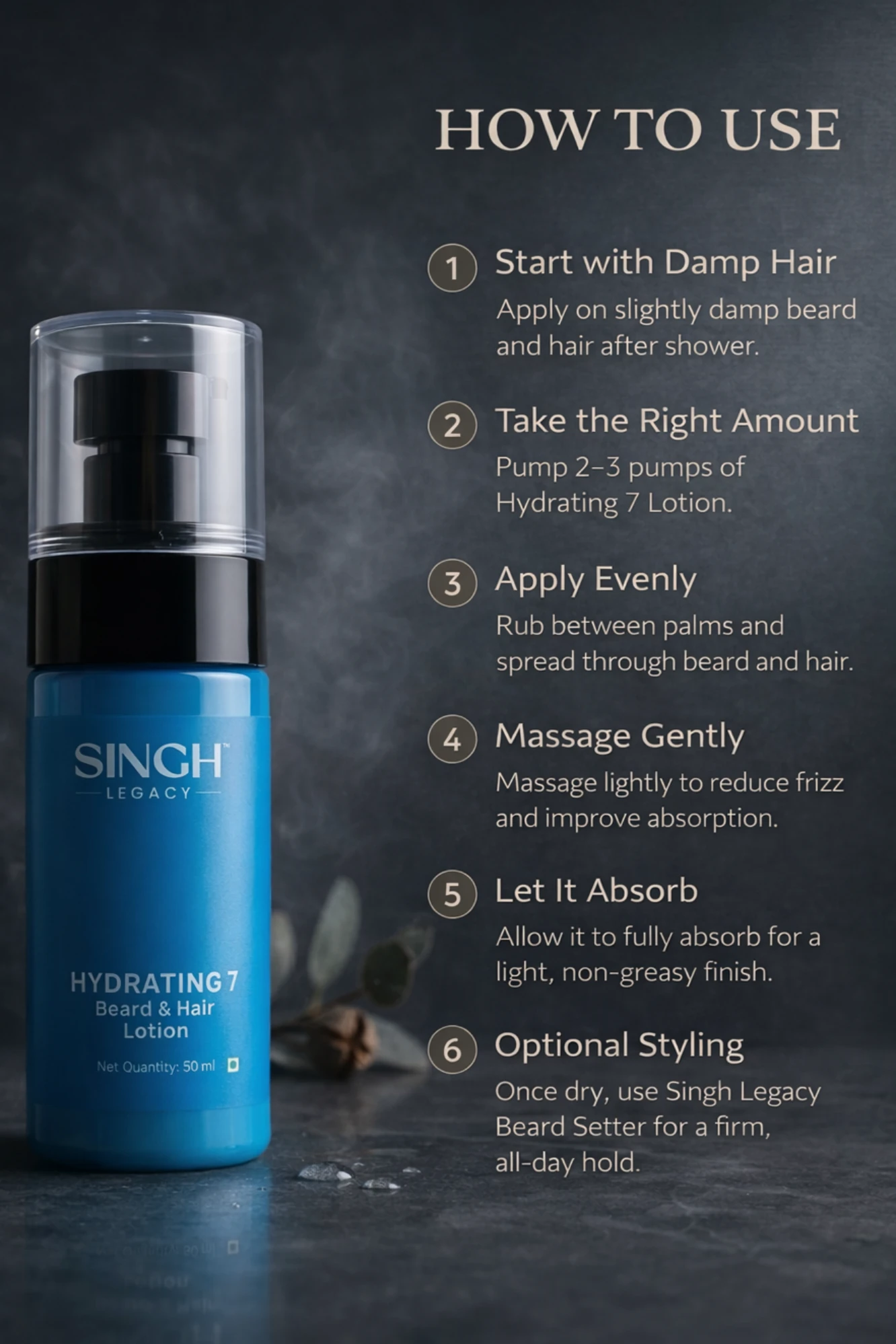 Hydrating 7 Beard & Hair  Lotion