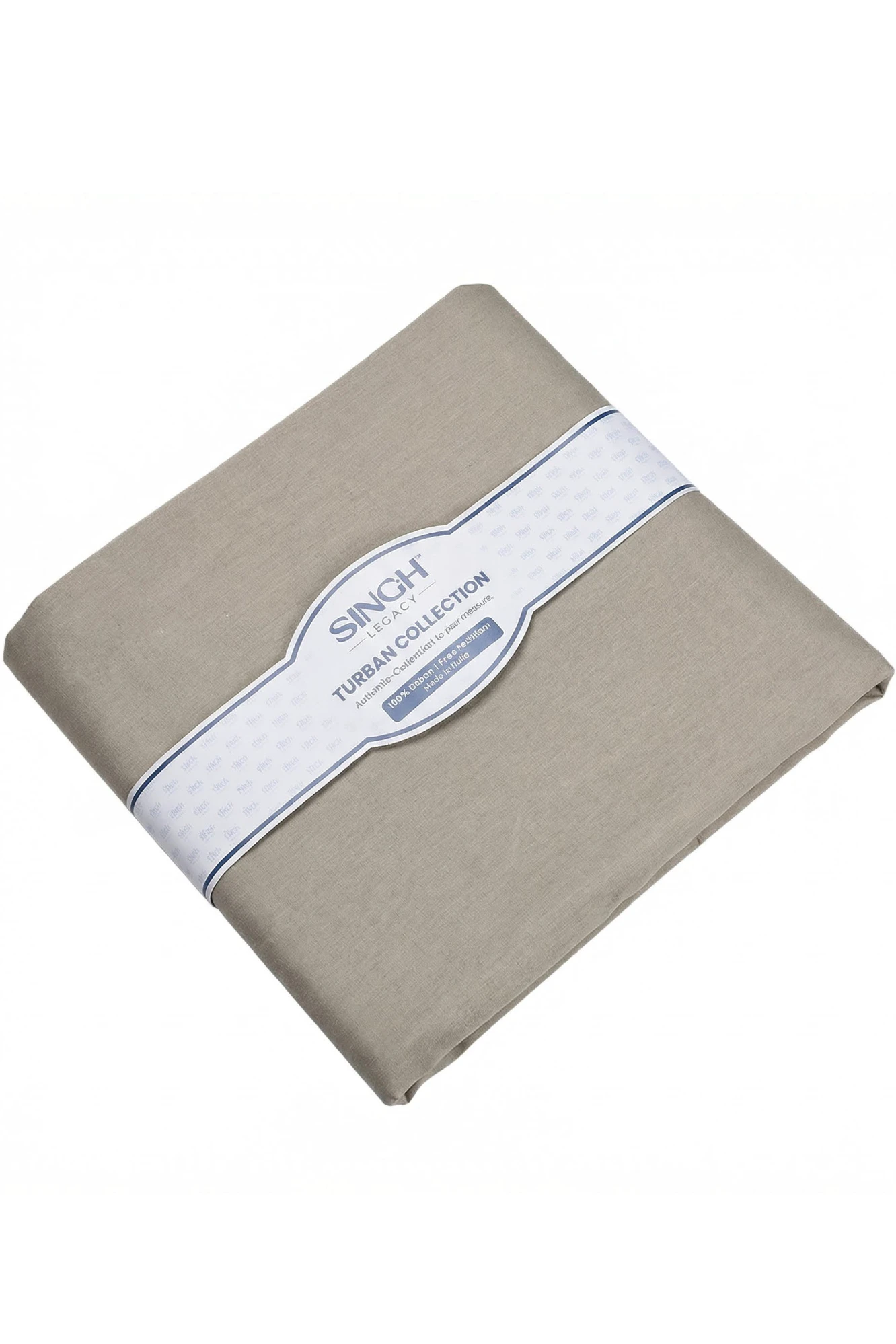 Stone Ease Grey Turban | Full Voile