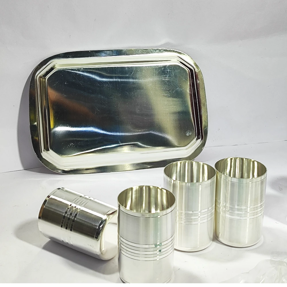 6 pcs Glass with Tray-12No-Z12791