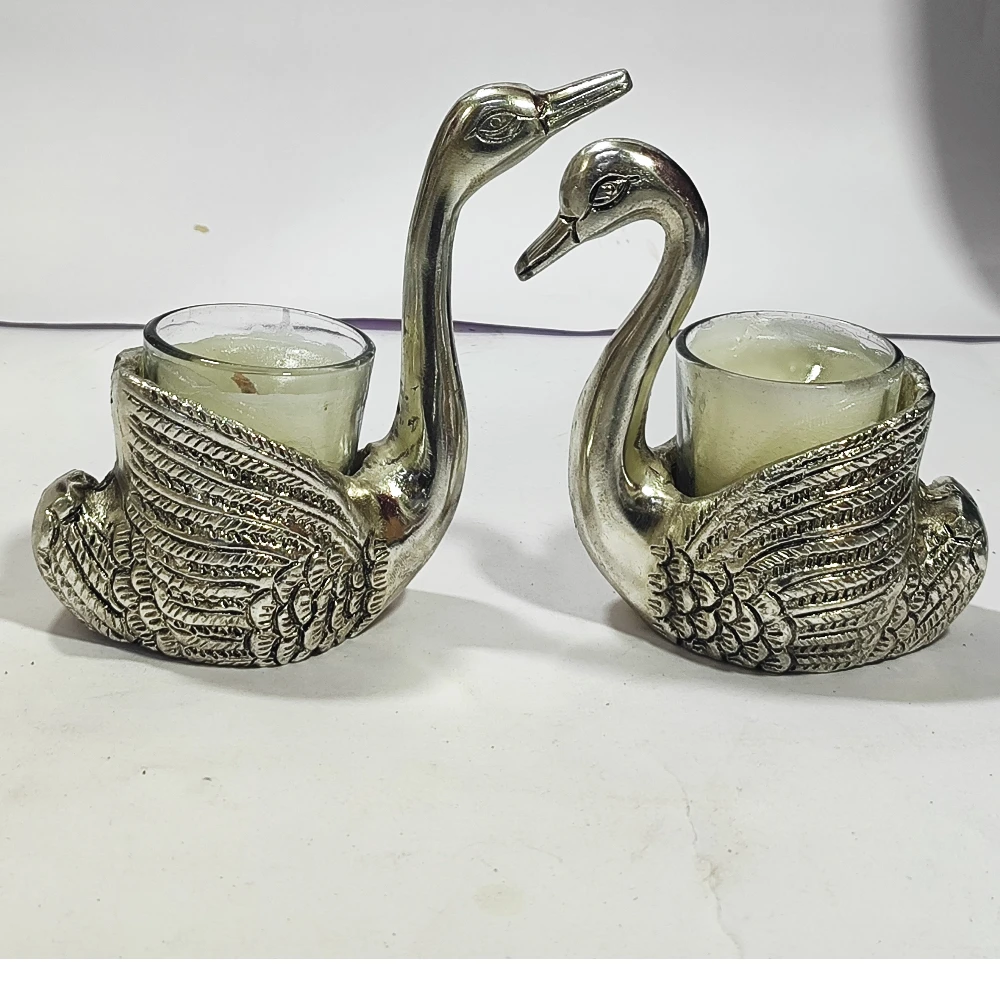 Couple Duck as Candle Stand-5No-Z12858
