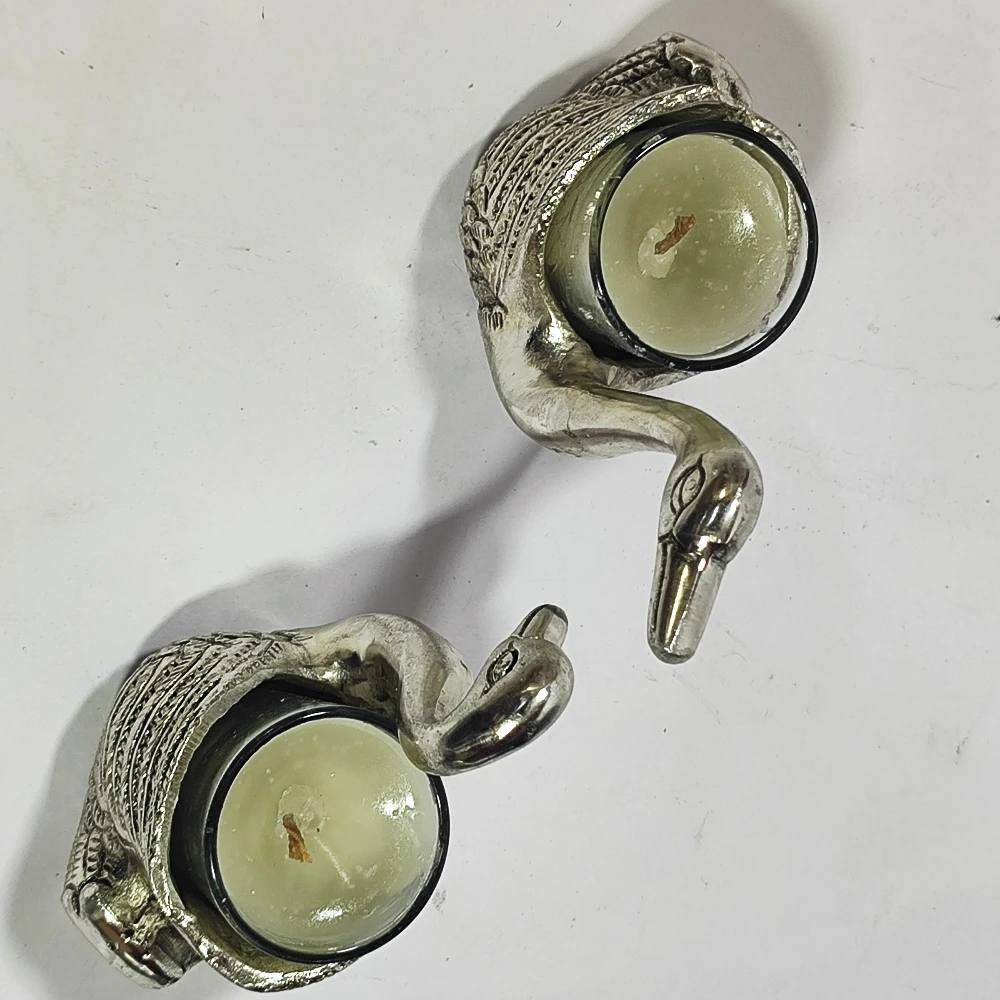 Couple Duck as Candle Stand-5No-Z12858