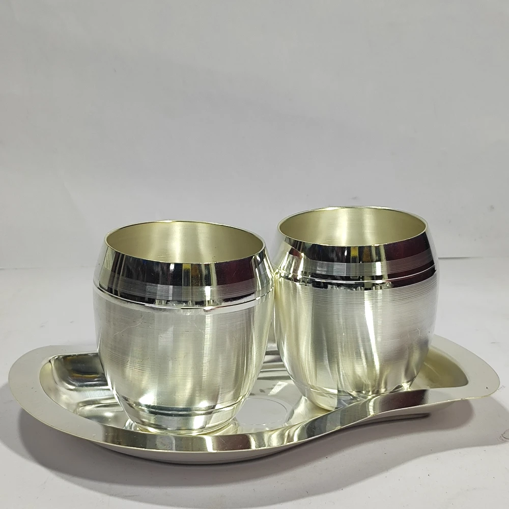 Two glass with tray-8No-Z07841