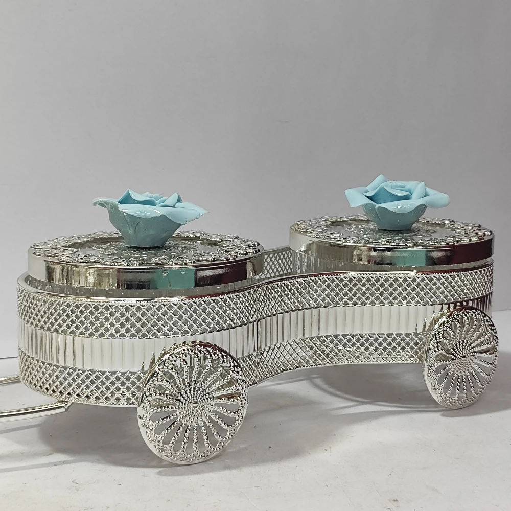 Dry Fruit Container with Horse Cart-16No-Z13114
