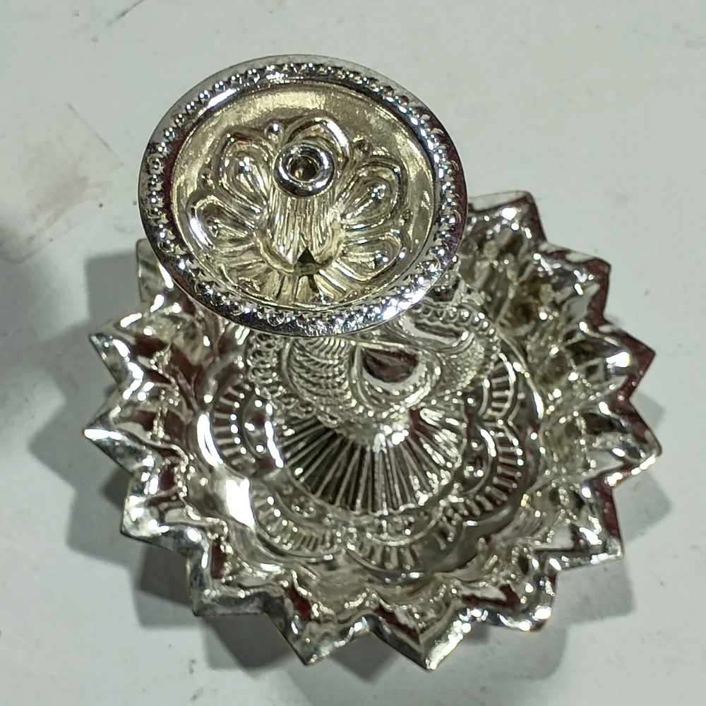 Diya with Peacock-3No-Z11352