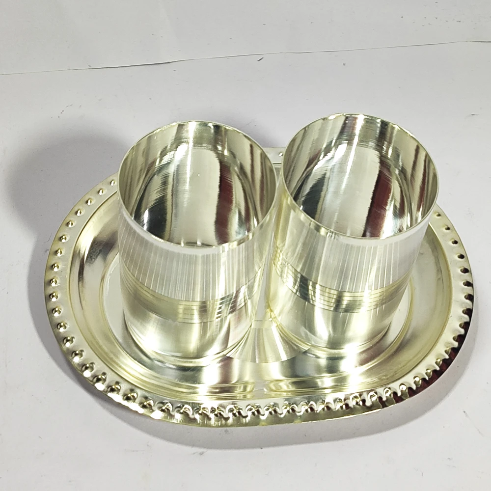 Two glass with tray-7.5No-Z09990