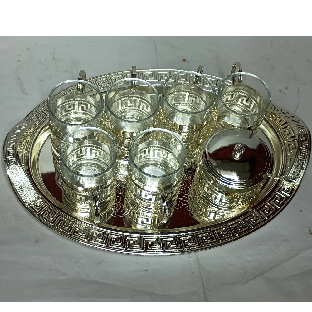 Cup and  Sugar Pot with Tray - 15.5No-Z12439