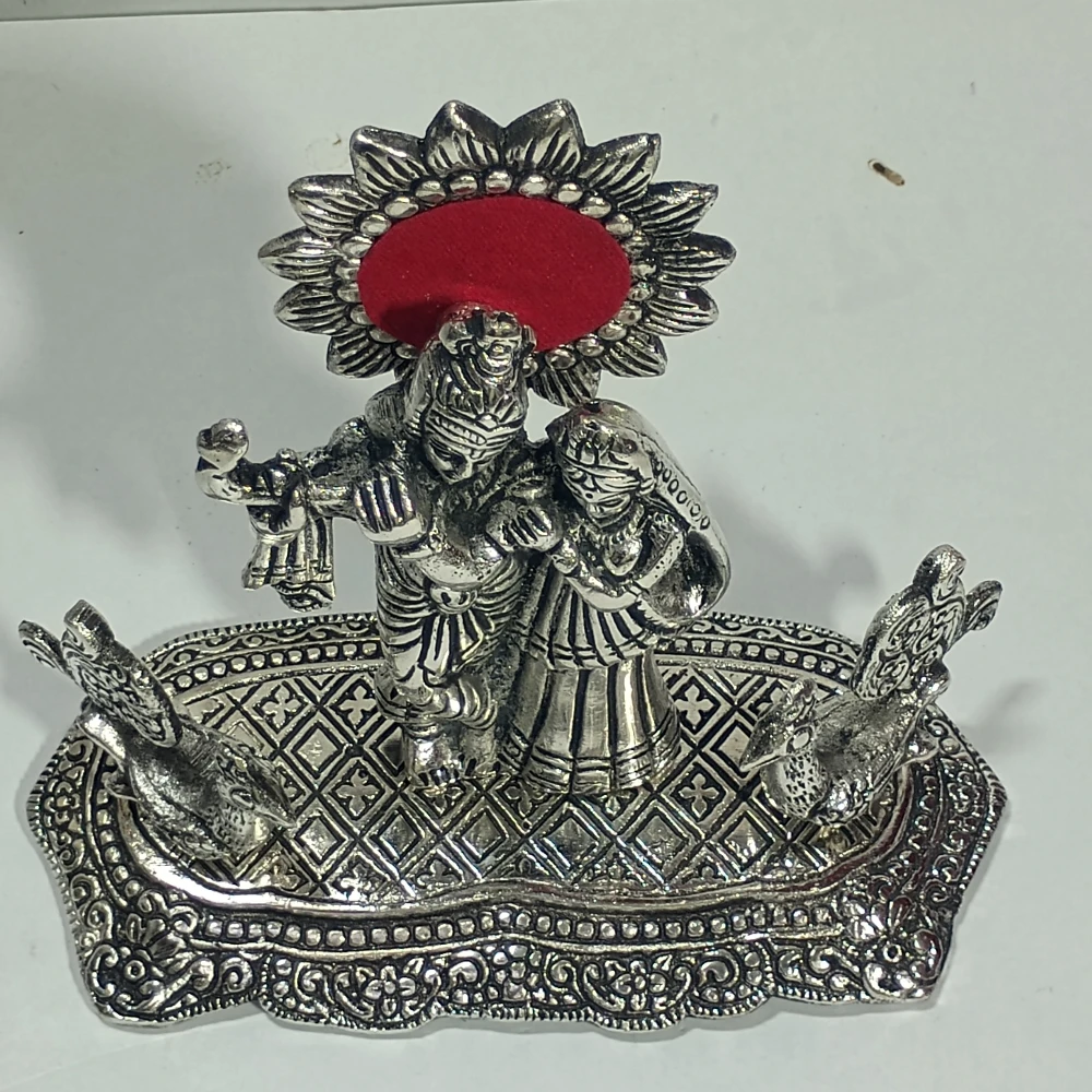 Radha  Krishan with Peacock-6.5No-Z12582