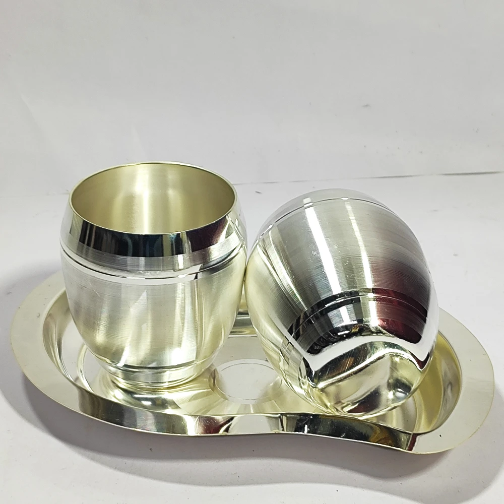 Two glass with tray-8No-Z07841