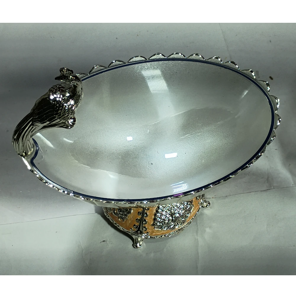 Bowl With Peacock-7No-Z11638