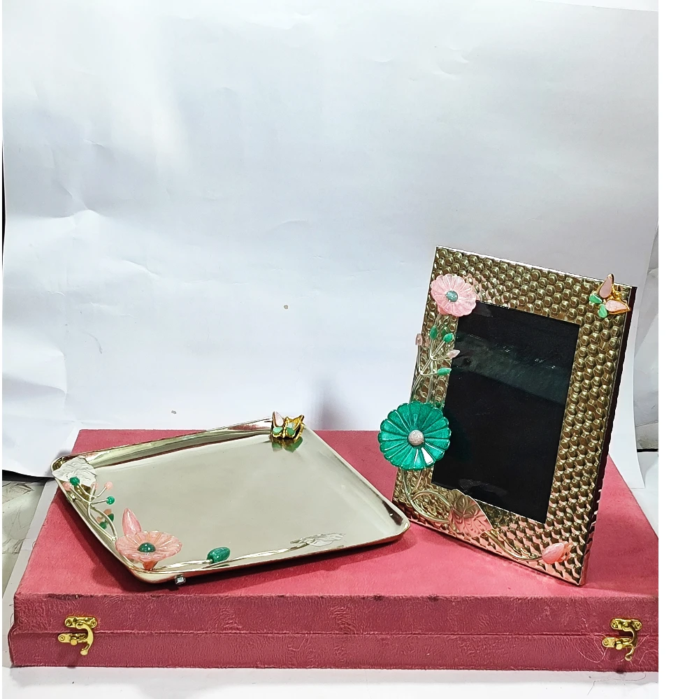 Lotus Photo Frame with Tray-11No-Z12845