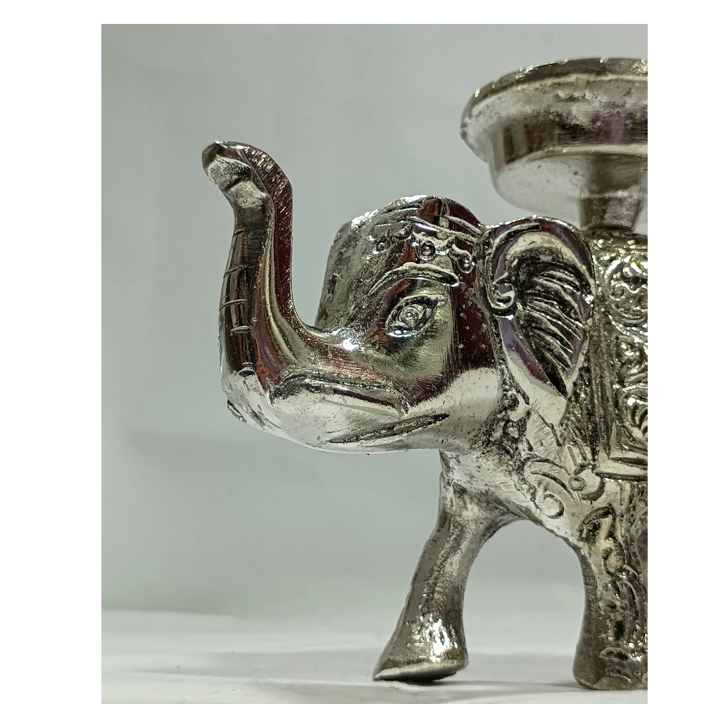 Candel Stand With Elephant-4No-Z11012