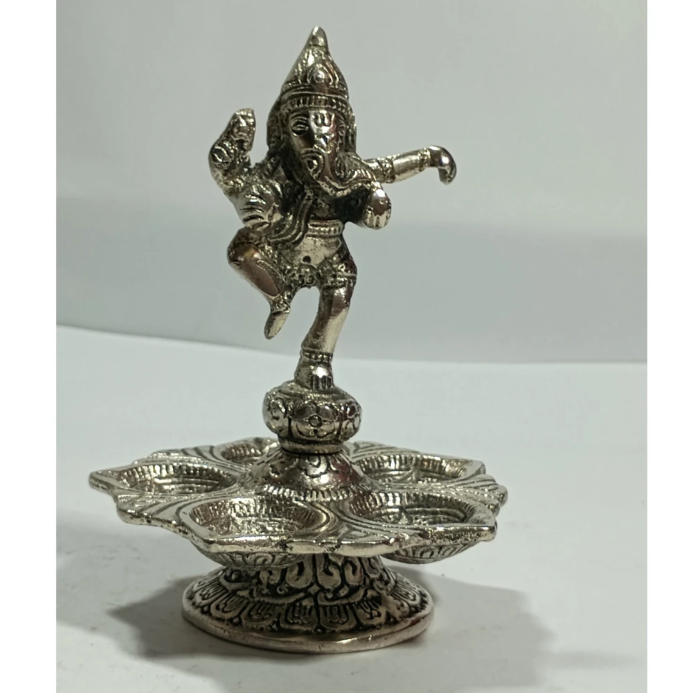 Diya with Ganesh-6No-Z07603
