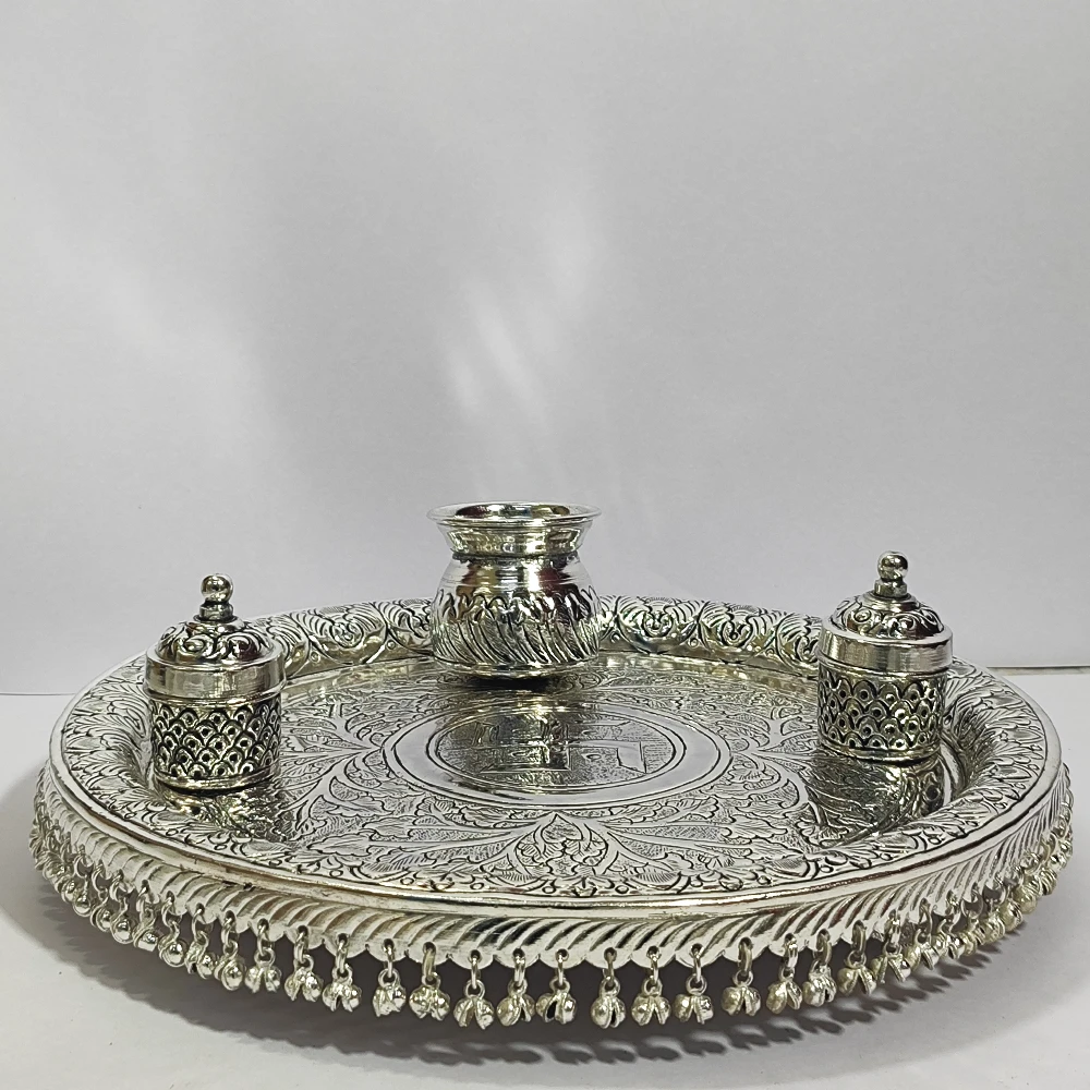 4pcs Puja Thali-12No-Z12975