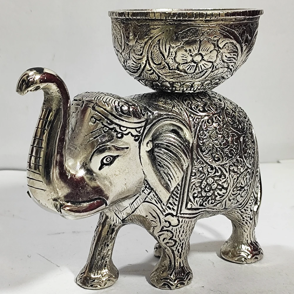 Elephant with dry fruits container-6No-Z07315