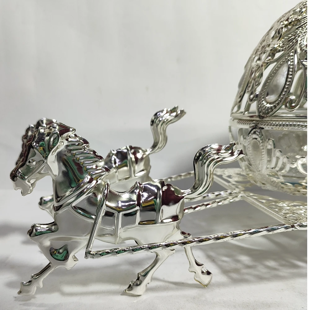 Horse Cart as Dry Fruit Container-15No-Z12652