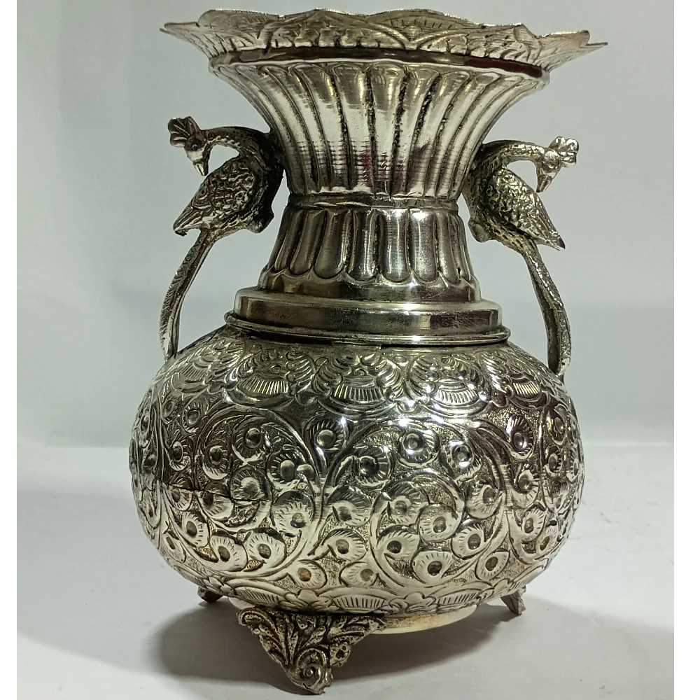 Flower Vase With Peacock-7.5No-Z11068