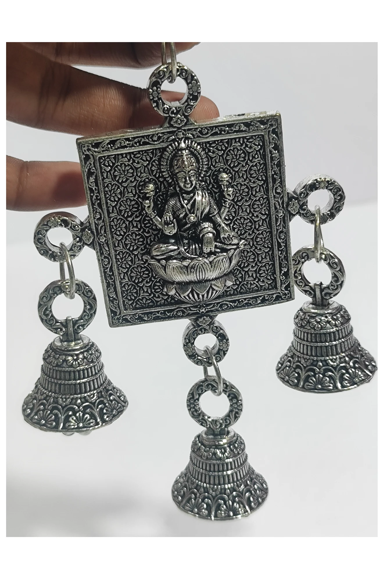 Laxmi wall hanging with bell-6.5No-Z12957