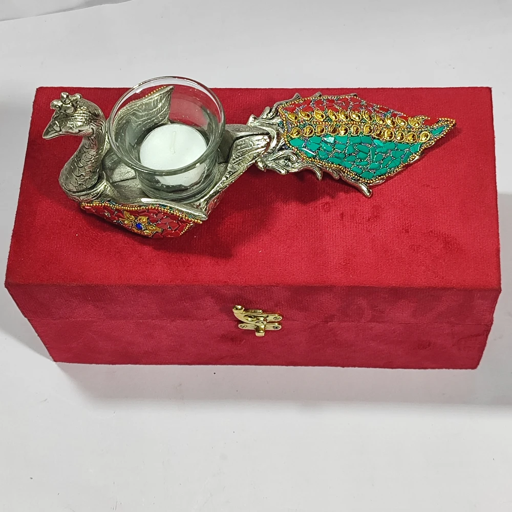 Candle Stand with Peacock-10No-Z12765