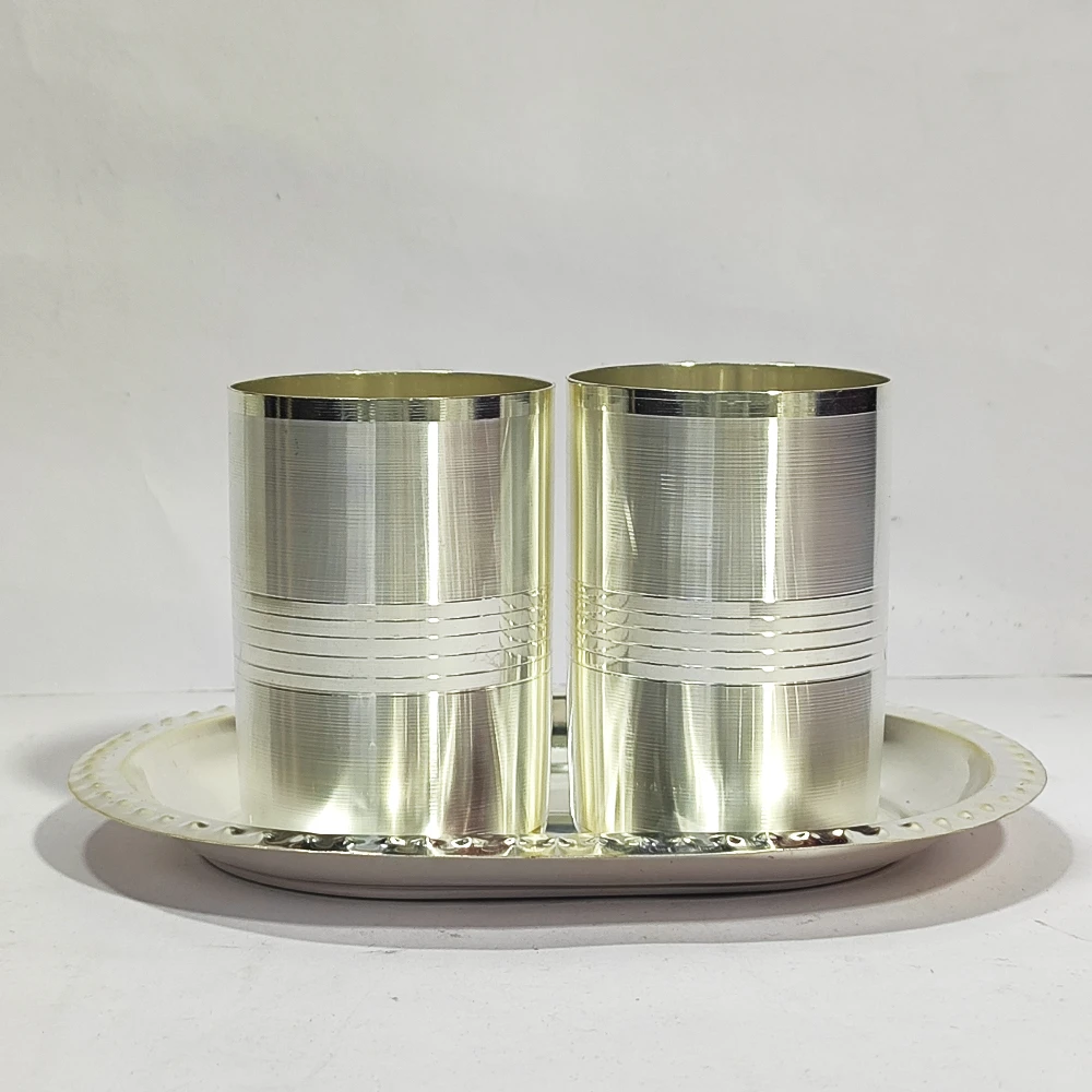 Two glass with tray-7.5No-Z09990