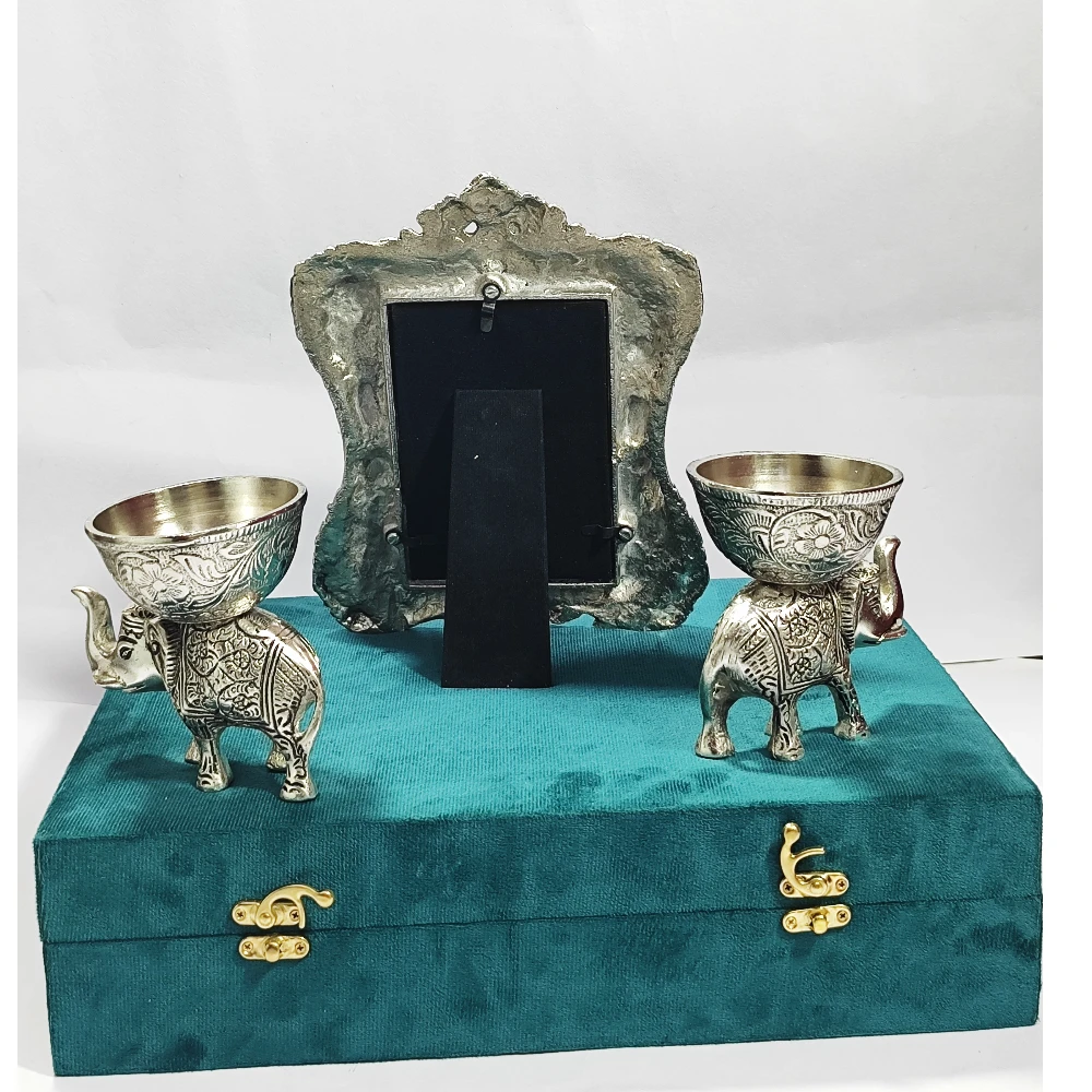Two Elephant with Photo Frame-9No-Z12770