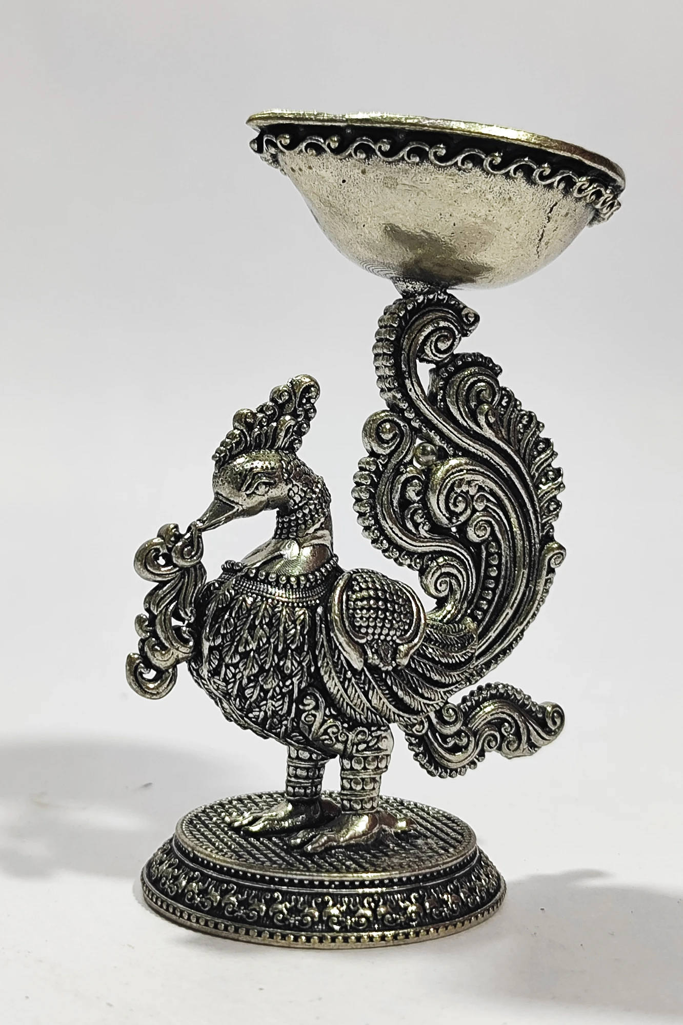 Diya With Peacock-3.5No-Z12696