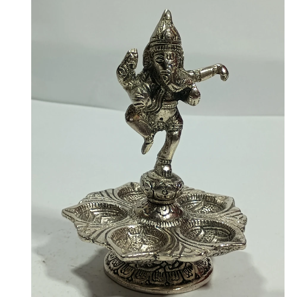 Diya with Ganesh-6No-Z07603